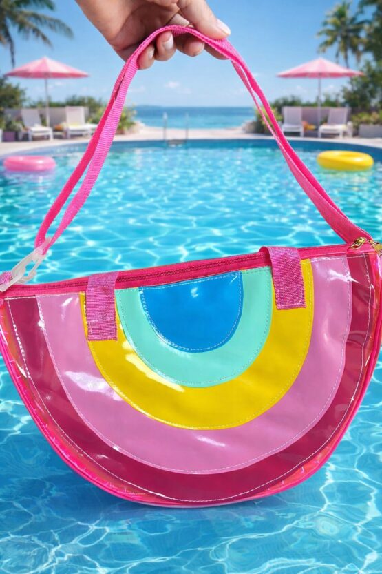 Bolsinha meia lua Arco-Íris