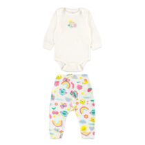 Conjunto infantil body e calça Arco-Íris – Up Baby