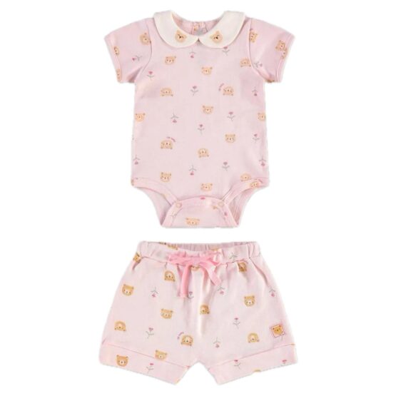 Conjunto infantil body e short Ursinha – Up Baby