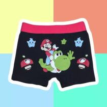Kit cuecas infantis Mário Bros 2 peças