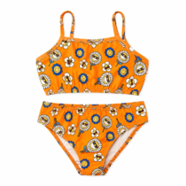 Biquini infantil Laranja Margaridas – Pingo Lelê