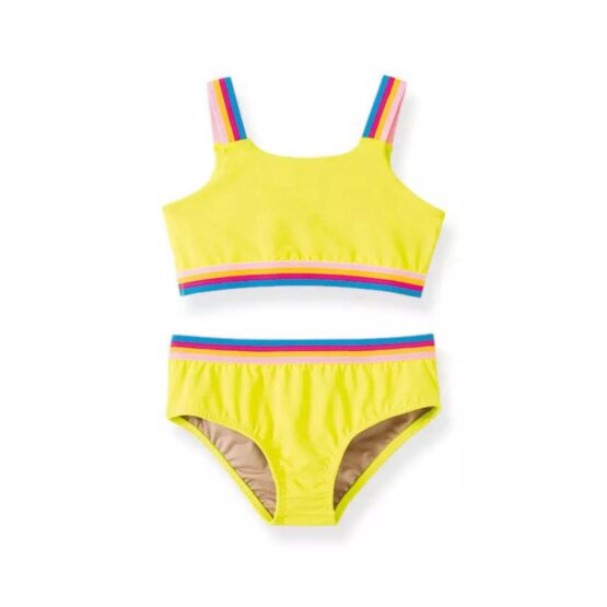 Biquini infantil Listras Neon – Pingo Lelê