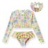 Biquini infantil cropped Flores - Pingo Lelê