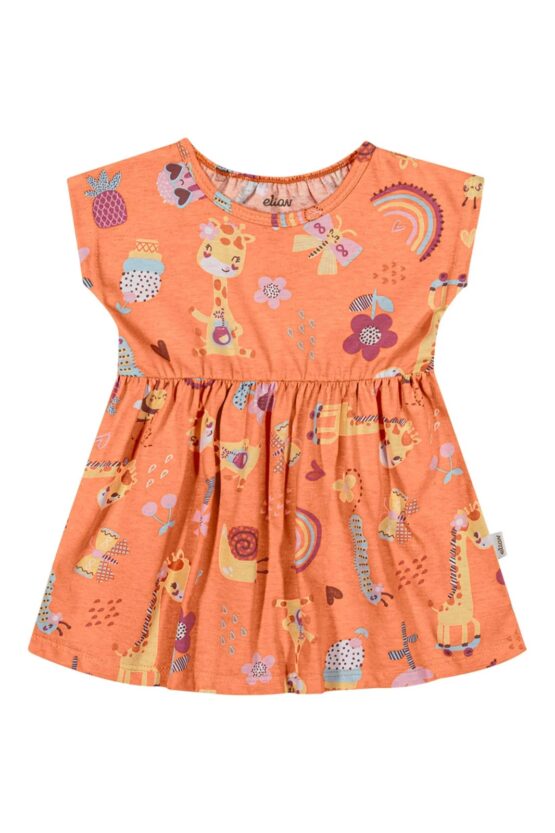 Vestido infantil Girafinha – Elian