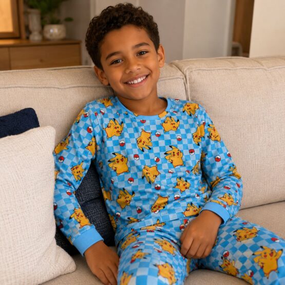 Pijama infantil longo Pikachu
