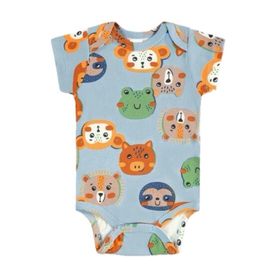 Body infantil manga curta Bichinhos – Up Baby