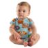 Body infantil manga curta Bichinhos - Up Baby Moda Madá