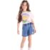 Blusa infantil Flor Strass - Up Baby Moda Madá