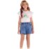 Blusa infantil Arco-íris Paetê - Quimby Moda Madá