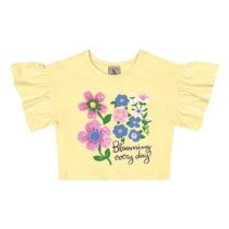 Blusa infantil Flor Paetê – Quimby